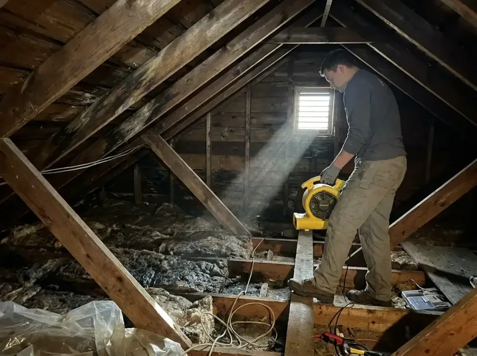 attic-water-damage-drying-proc-007 — frequently asked questions, Emergency Water Extraction & 24/7 Flood Response in Houghto…